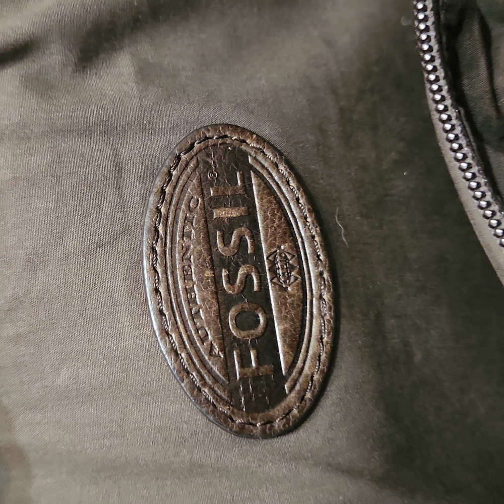 Fossil Leather/Nylon Messenger Bag - Picture 13 of 17